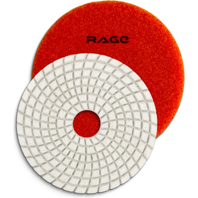 Алмазный гибкий шлифовальный круг RAGE By VIRA 100 мм P1500 черепашка для керамогранита АГШК мокрое шлифование 558033