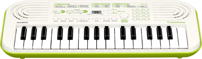 Синтезатор Casio SA-50 32клав. зеленый/белый SA-50H2