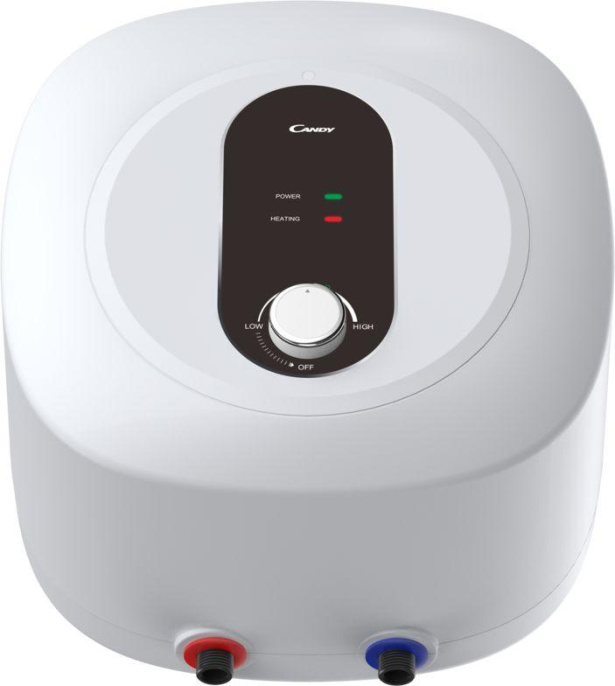 Водонагреватель Candy CS10V-EM1 R , накопительный, 2кВт, 10л, белый [td0044041ru]