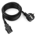 Кабель питания Cablexpert PC-186-VDE-1M 1м, Schuko- C13, VDE, 10А, черный, с заземлением, пакет (272085)