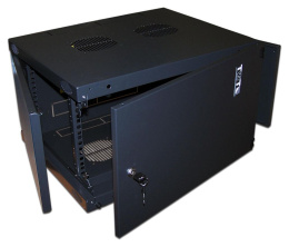 Шкаф коммутационный Lanmaster Next TWT-CBWNM-18U-6X6-BK настенный 18U 550x600мм пер.дв.металл 60кг черный 29.5кг 988мм IP20 сталь