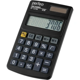 Калькулятор PERFEO PF_C3706, карманный, 8-разрядный, черный 30016131