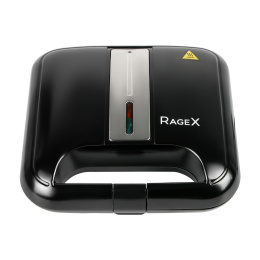 Электрическая сэндвичница RAGEX R732-000, 750 Вт, панель сэндвичи, черная