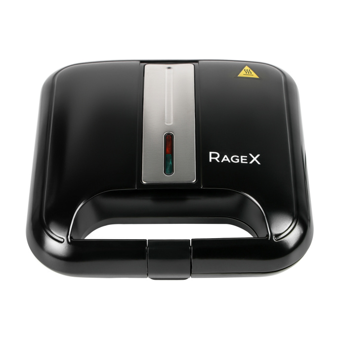 Электрическая сэндвичница RAGEX R732-000, 750 Вт, панель сэндвичи, черная