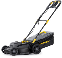 CHAMPION Газонокосилка эл. EM4018 { 1,8 кВт травосб. 40л ширина 400мм 25-75мм, 14,7кг }