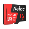 Карта памяти microSDHC UHS-I U1 NETAC P500 Extreme Pro 16 ГБ, 90 МБ/с, Class 10, NT02P500PRO-016G-R,  1 шт., переходник SD