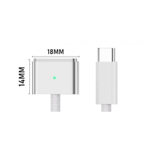 KS-is KS-806gen3-W-2 Кабель для зарядки USB-C M Magsafe 2 F, 2м белый
