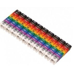 IEK UMK02-02-09 Маркер каб. МКН комплект цифр "0-9" 2.5кв.мм уп.100шт.