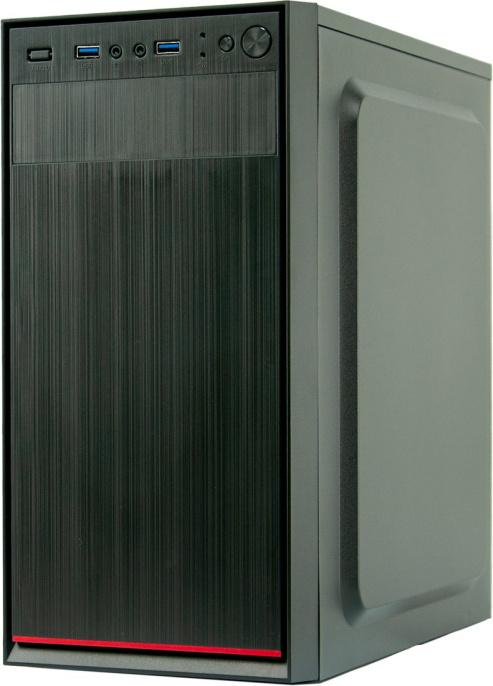 Корпус MicroATX Vicsone M9X 500W VP-500s Стенка с перфорацией для вентиляции, 2xUSB3.0, HD Audio+Mic,2x3.5", 2x2.5", VGA MAX 305mm, CPU MAX 150mm Black