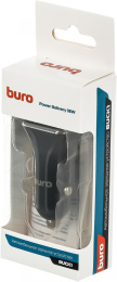 Автомобильное зарядное устройство Buro BUCK1,  USB-C, 18Вт, 3A, черный [buck18p010bk]