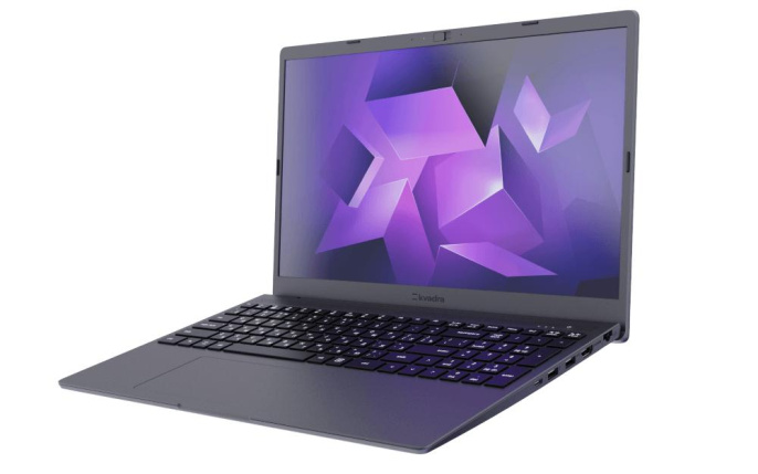 Ноутбук KVADRA NAU LE15T  15.6\ FHD(1920x1080) IPS/TOUCH/Intel Core i3 1215U 1.20GHz (Up to 4.40GHz) Hexa/8 GB/256GB SSD/Intel Iris Xe Graphics/WiFi/FHD Web Camera/SD/kvadraBIOS/56 Втч/10.0h/1,8 kg/DOS/1Y/Графит