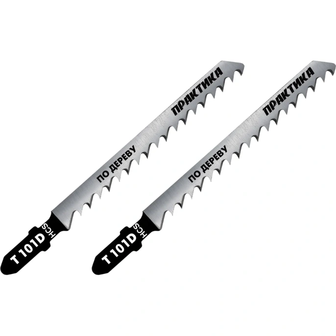 Пилка 2 шт; T101D для лобзиков ПРАКТИКА 034-458