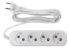 Сетевой удлинитель Buro BU-PSL4.3/W 3м (4 розетки) белый (пакет ПЭ)