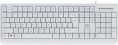 Клавиатура Acer OKW400, проводная, USB, мембранная, белый [zl.kbdee.01b]