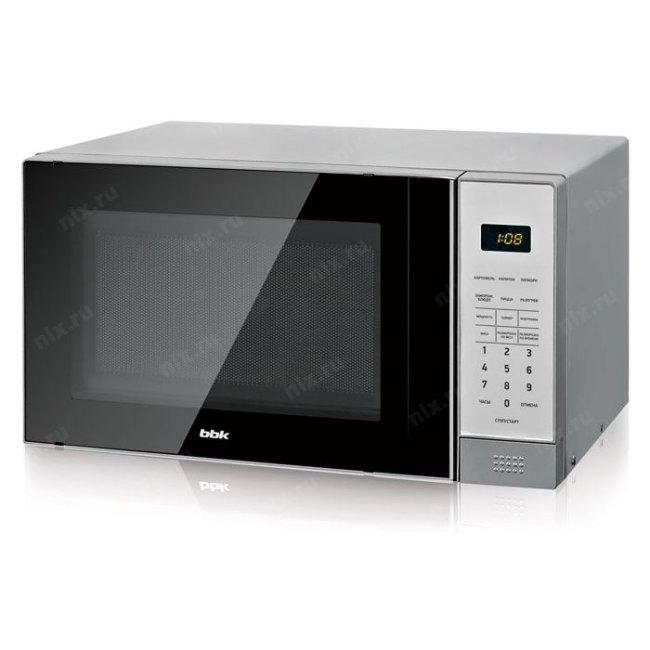 Микроволновая печь BBK 20MWS-729S/BS, 700Вт, 20л, серебристый/черный