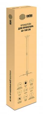 Кронштейн для проектора Cactus CS-VM-PRE02-WT, до 20кг, настенный и потолочный, поворот и наклон, белый
