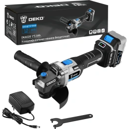 Углошлифовальная бесщеточная машина DEKO DKAG20, 20 В, 1х5.0 Ач 063-4026