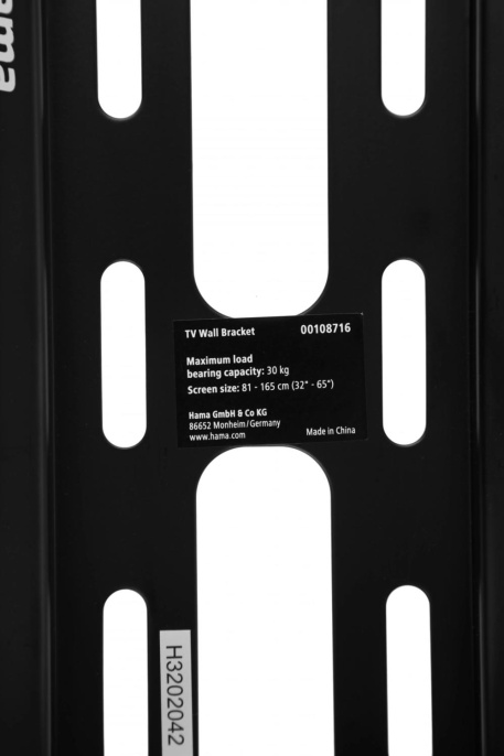 Кронштейн для телевизора Hama H-108716 черный 32"-56" макс.30кг настенный наклон (00108716)
