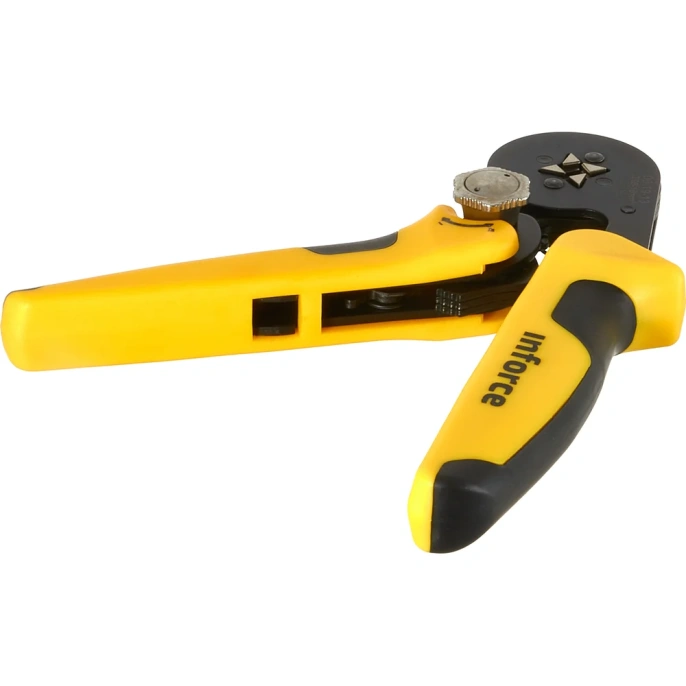 Квадратные пресс-клещи Inforce с регулировочным винтом 0.2-16 мм² 06-19-13