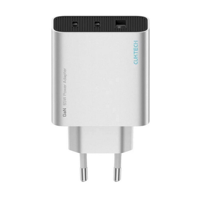 Сетевое зарядное устройство CUKTECH GaN Charger 65W Type-C x2, USB-A x1 A15C EU