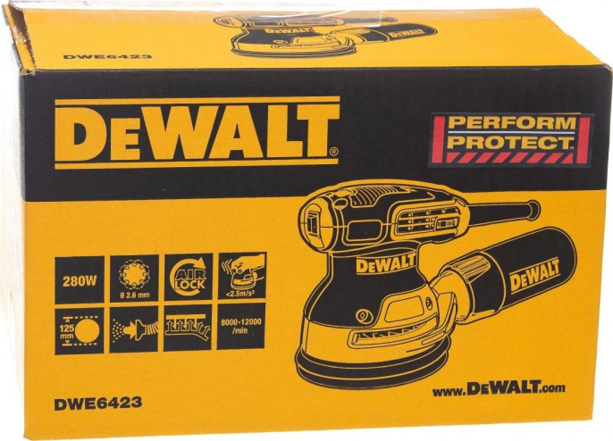 Эксцентриковая шлифмашина DeWALT DWE6423-QS