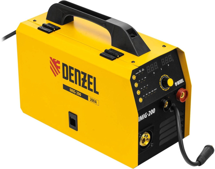 Сварочный полуавтомат Denzel IMIG-200 инвертор ММА/TIG MIG/MAG 5.7кВт