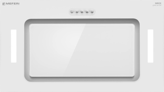 Вытяжка встраиваемая Meferi Ultra INBOX52WH Glass белый управление: кнопочное 1 мотор (INBOX52WH GLASS ULTRA)