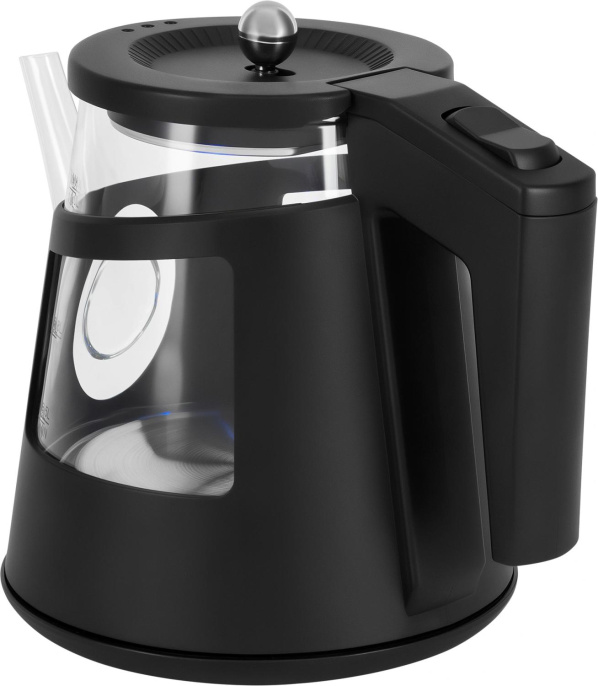 Чайник электрический Vitek VT-WK1083 1л. 1100Вт черный корпус: стекло