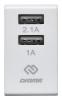 Сетевое зарядное устройство Digma DGWC-2U-3A-WG, 2xUSB-A, 15.5Вт, 3.1A, белый