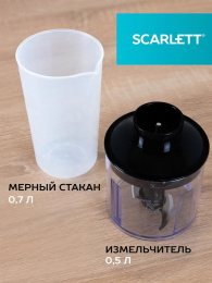 Блендер погружной Scarlett SC-HB42F40 2200Вт серебристый/черный