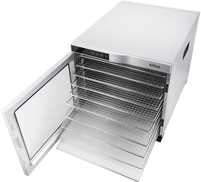 Сушка для фруктов и овощей Kitfort КТ-1910 30под. 1000Вт нержавеющая сталь