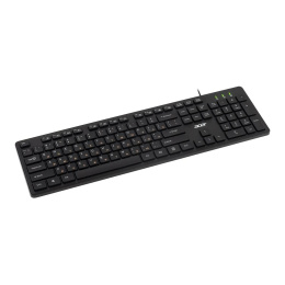 Клавиатура Acer OKW122, проводная, USB, мембранная, черный [zl.kbdee.00c]
