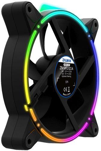 Вентилятор Zalman ZM-RFD120A Addressable 120мм, 3-pin, 1500об/мин, 26 дБ, ARGB, черный, Ret