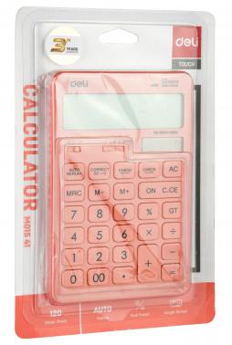 Калькулятор DELI Touch, EM01541, 12-разрядный, красный