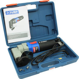 Листовые ножницы Зубр ЗНЛ-500 500Вт 1800ходов/мин от электросети кейс в комплекте