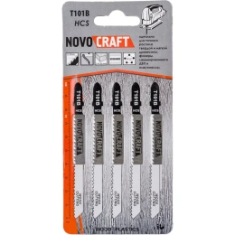 Пилка по дереву T 101 B (5 шт; 75х100 мм; 10TPI; HCS) для лобзика Novocraft T101BHCS