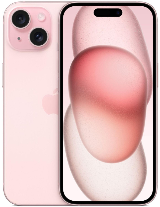6.1" Смартфон Apple iPhone 15 128Gb, A3090, NFC, OLED, 60Гц, розовый