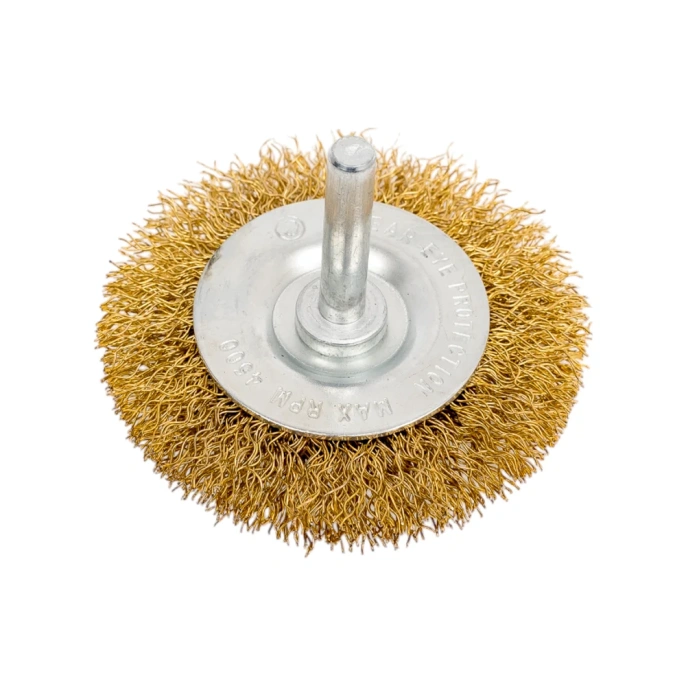 Кордщетка радиальная с хвостовиком Flex 207-206 (63 мм; d6; гофрированная латунированная проволока) HAMMER 32446