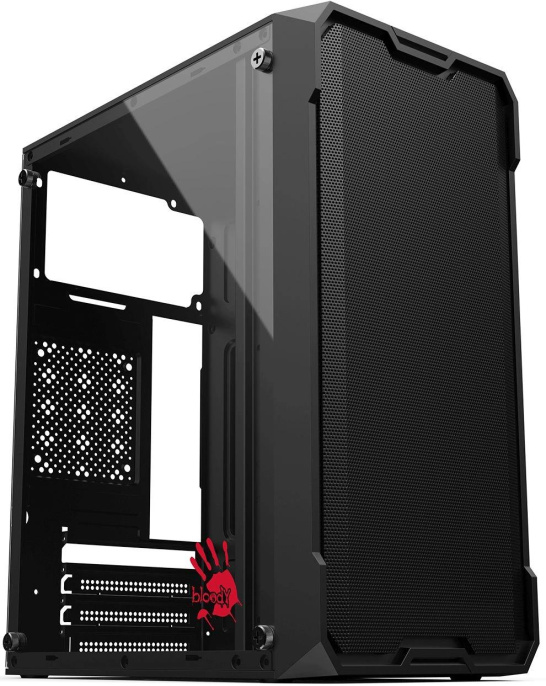 Корпус Bloody CC-129 черный без БП mATX 1x80mm 2x120mm 1xUSB2.0 1xUSB3.0 audio (CC-129-BK)