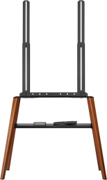 Подставка для телевизора Cactus CS-ST3645BKWN, 43-65", напольный, черный  / орех