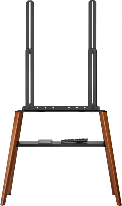 Подставка для телевизора Cactus CS-ST3645BKWN, 43-65", напольный, черный  / орех