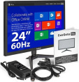 Монитор 24" ExeGate EB2400A (VA LED Grade A+, FHD, 1920x1080@75Гц, 16:9, 200cd/m2, 3000:1, 178°/178°, 5ms, D-Sub, HDMI, Flicker-free, Low Blue Light, кабель HDMI 1.5м, VESA, регулировка наклона (tilt), черный) EX297377RUS
