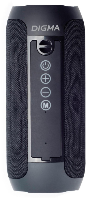 Колонка порт. Digma D-PS1510 черный 10W 2.0 BT 10м 1200mAh