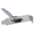 Cablexpert Планка на заднюю панель низкопрофильная, 1 порт COM/RS-232/DB9-M CCDB9RECEPTACLE-LP