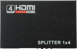 Разветвитель HDMI 1x4 Espada EDH12 с усилителем до 30м v1.4 поддержка 3D + б.п.