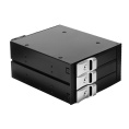 Корзина для HDD ExeGate HS335-01 (универсальная, на 3*3,5" SATA/SAS HDD, занимает 2*5,25" отсека, RTL) EX264639RUS
