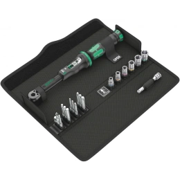 Набор торцевых головок с динамометрическим ключом WERA Click-Torque A 6 Set 1 20 предметов, WE-130110