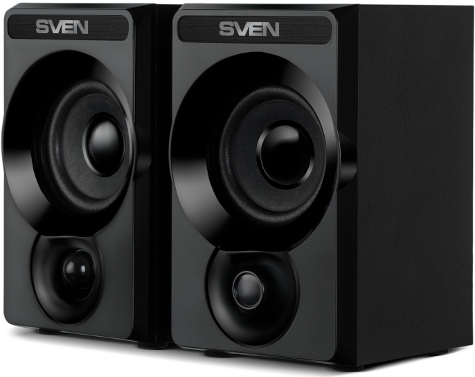 Акустическая система SVEN SPS-535, чёрный, 2.0, USB, мощность 2x3 Вт RMS SV-022501