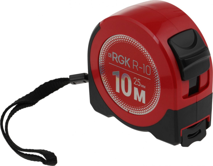 Рулетка строительная RGK R10,  10м x  25мм [755986]