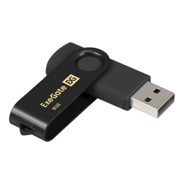 USB-флеш накопитель ExeGate Jet 8GB черный USB2.0, 480Mbps, пластик/металл EX302034RUS